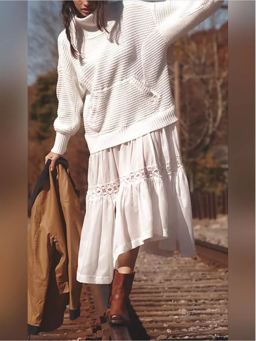 Anthropologie Daily Practice Twofer Midi Sweater Dress size L
